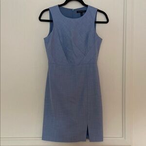 Banana Republic Blue Gray Sheath Dress with Slit